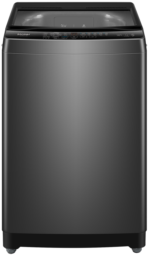 غسالة ملابس فوق اتوماتيك هاير تحميل علوي ، 10 كيلو ، شاشة ديجيتال ، باب هيدروليك ، سيلفر ، HWM100-316S6