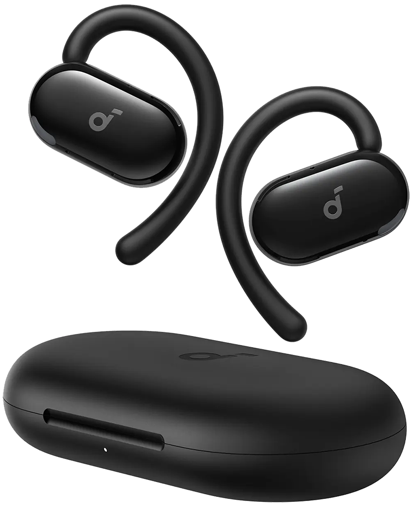 سماعات أذن أنكر اوبن اير ساوند كور V20I اللاسلكية ، بلوتوث 5.4 ، 4 ميكروفونات ، مقاومة للماء ، أسود ، A3876H11