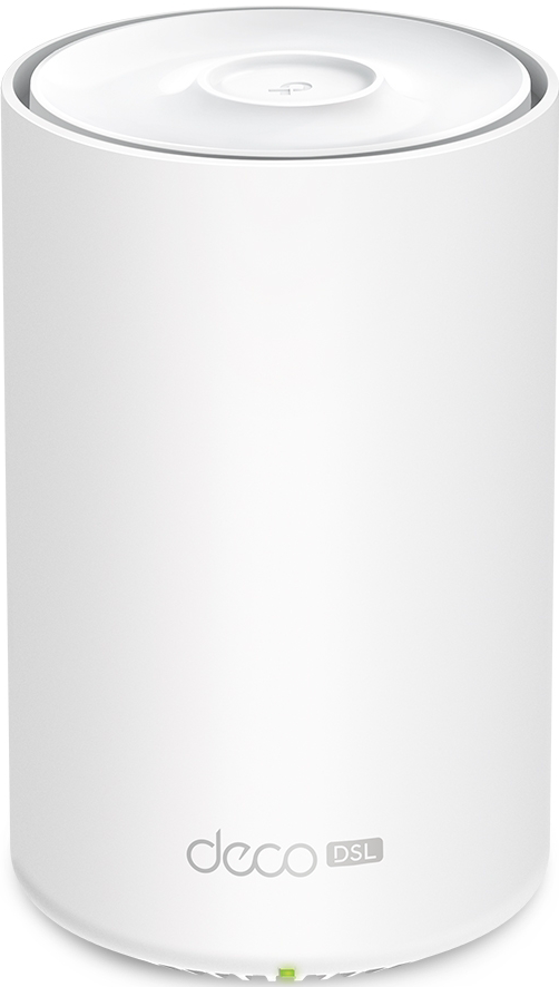 نظام واي فاي منزلي تي بي لينك ، DECO X20-DSL ، سرعة VDSL2 ، تدعم تقنية Profile 35b  ، شبكة WiFi مزدوجة النطاق مع تقنية WiFi 6 ، سرعات تصل إلى 1.8 جيجابت في الثانية ، أبيض ، AX1800 VDSL