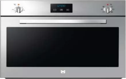 فرن بلت ان منيجيتي ، 90 سم ، 91 لتر ، غاز ، شاشة ديجتال ،  مروحه تبريد ومروحه توزيع ، شواية ، اشعال ذاتي ، استانلس   MENEGHETTI-OMGG D95 CXL T LI