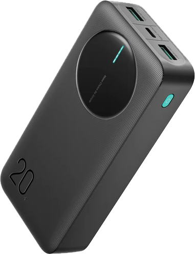 باور بانك جوي روم ميني ، 5000 مللي أمبير ، 2.4 أمبير ، LED ، أسود ، JR-PBF13