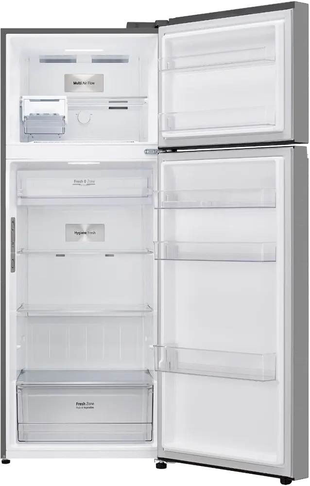 LG No Frost Refrigerator, 461 Litres, 2 Doors, Digital Display, Inverter Motor, Silver, GN-B602PFBQ