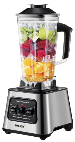 خلاط سوكاني 6000وات 2.5 لتر واحد مطحنة SOKANY-SK-999N(بضمان المغربي 17355)