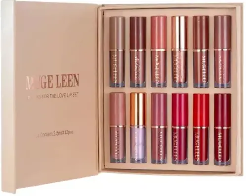 مجموعة احمر شفاه ثانكس فور ذا لوف من موجي لين، 12 قطعة