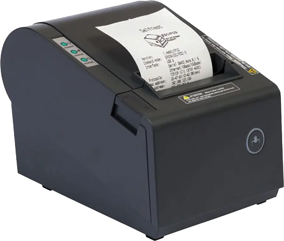 طابعة فواتير حرارية جاينشا، أحادية اللون، USB+Serial، أسود، GA-80250IVN