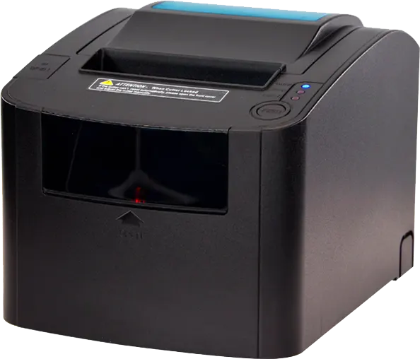 طابعة فواتير حرارية جاينشا، أحادية اللون، Serial+USB، أسود، GP-U80300II