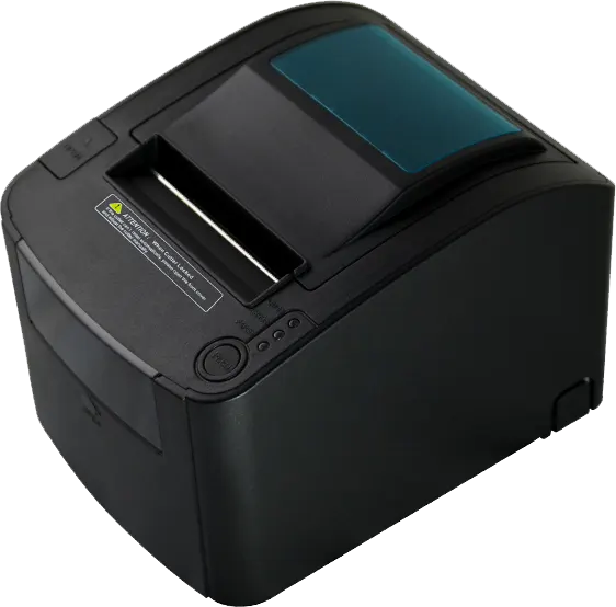 طابعة فواتير حرارية جاينشا، أحادية اللون، Serial+USB، أسود، GP-U80300II