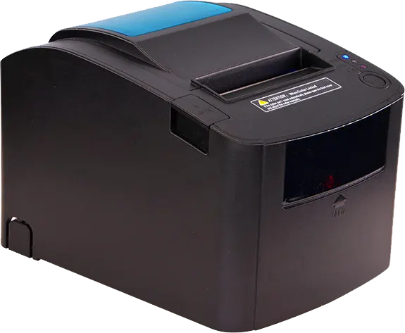 طابعة فواتير حرارية جاينشا، أحادية اللون، Serial+USB، أسود، GP-U80300II