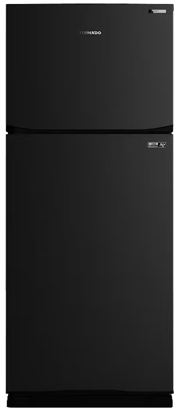 ثلاجة تورنيدو نوفرست ، 450 لتر ، 2 باب ، تقنية انفرتر ، أسود ، RF-580TV-BK