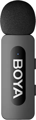 ميكروفون لاسلكي كومبو من بويا ، ثنائي القناة ، LIGHTNING و Type-C ، خاصية إلغاء الضوضاء ، أسود ، BY-V3