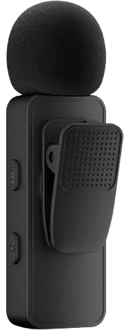 ميكروفون لاسلكي كومبو من بويا ، ثنائي القناة ، LIGHTNING و Type-C ، خاصية إلغاء الضوضاء ، أسود ، BY-V3