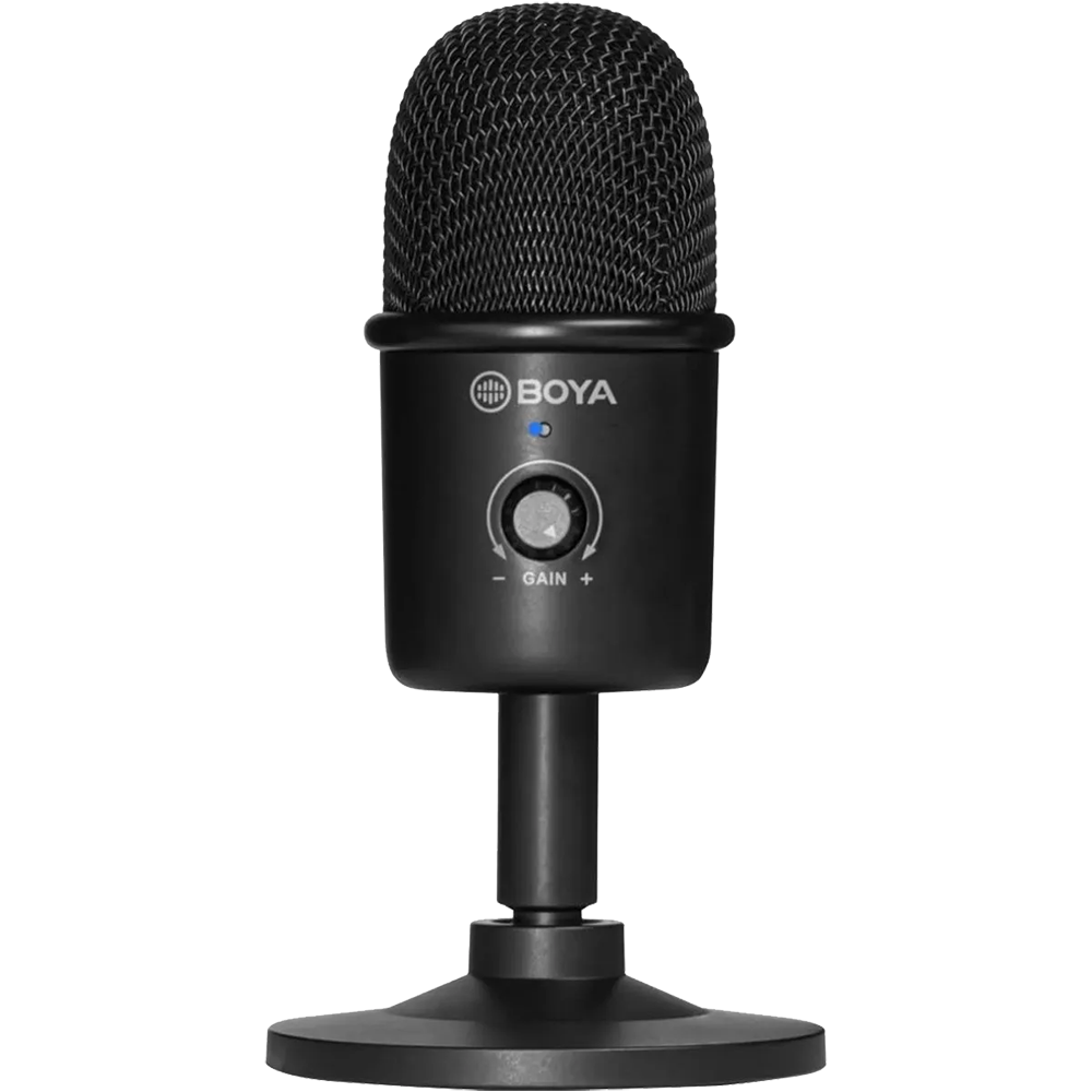 ميكروفون مكتبي من بويا ، Type-C ، خافض للضوضاء ، أسود ، BY-CM3