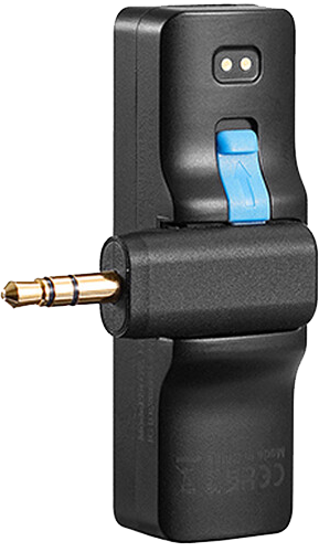 ميكروفون لاسلكي من بويا ، خاصية الغاء الضوضاء ، مدى 100 متر ، متعدد الأغراض مع موصلات قابلة للتبديل ، 3.5 TRS, Type -C, Lightning ، أسود ، BOYALINK