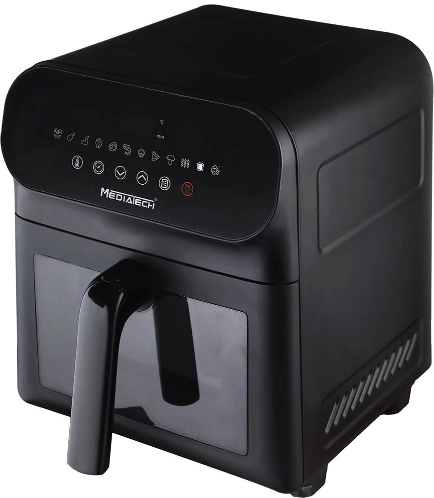 قلاية هوائية ميديا تك 1700 وات، 6 لتر، أسود، MT-AF35D + كبة ميديا تك، 700 وات، 1.5 لتر ، MT.CR40