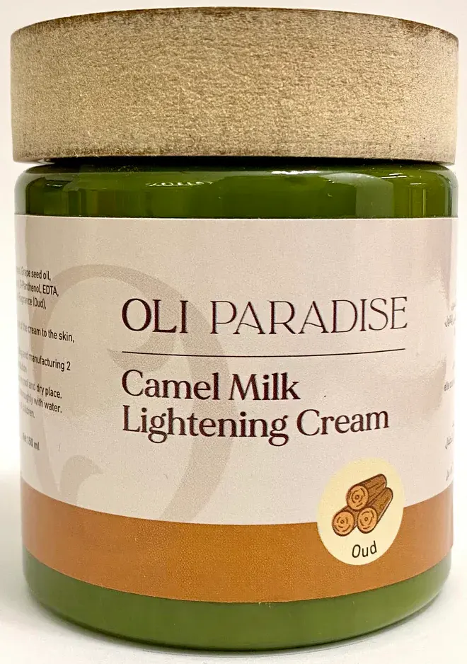 كريم تفتيح البشرة اولي باراديس، كريم حليب الابل بالعود، 150 مل