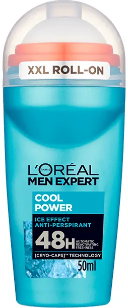 مزيل عرق اكسبيرت كول باور رول اون المضاد للتعرق للرجال من لوريال باريس، 50 مل