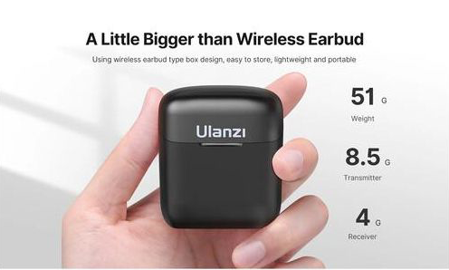 ميكروفون لاسلكي أولانزي ، Type-C ، للهواتف الذكية ، خاصية تقليل الضوضاء ، J11