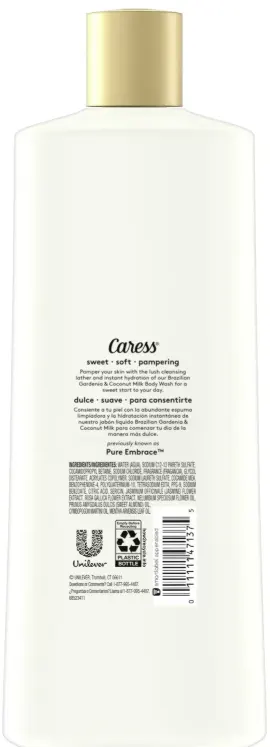 غسول الجسم كاريس بالجاردينيا البرازيلية وحليب جوز الهند، 532 مل .