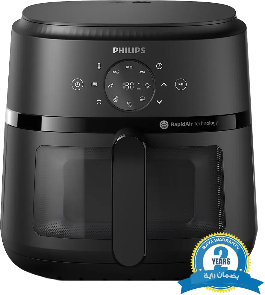 قلاية هوائية فيليبس، 1700 وات، 6.2 لتر، شاشة تاتش ديجيتال، أسود، بضمان راية، NA230-00