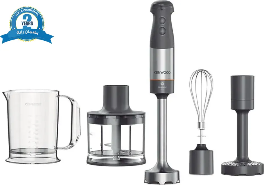 هاند بلندر كينود, 850 وات ,500مل , مزود بمضرب بيض و كبة , ستانلس ستيل ,اسود , ضمان راية , HBM60.307GY