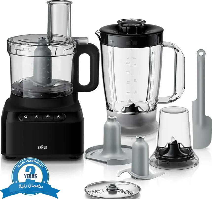 محضر طعام براون، 800 وات، أسود، بضمان راية، FP3132BK