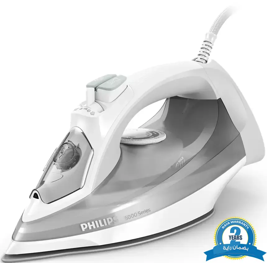مكواة بخار فيليبس، 2400 وات، قاعدة سيراميك، رصاصي، DST5010-10، ( بضمان راية )
