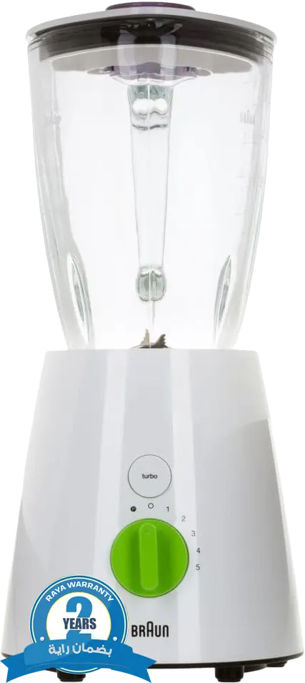 خلاط كهربائي براون، 800 وات، 1.75 لتر، أبيض، JB3060WH(بضمان راية)