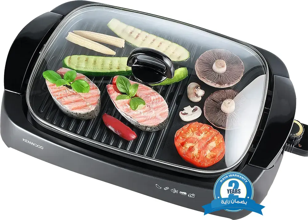 شواية كهربائية كينوود، 1700 وات، أسود، HG230، (بضمان راية)