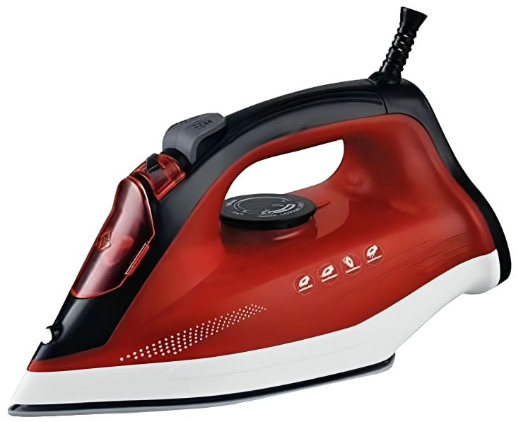 مكواة بخار ميانتا ، 2100 وات ، قاعدة سيراميك ، أسود - أحمر ، SI181338B