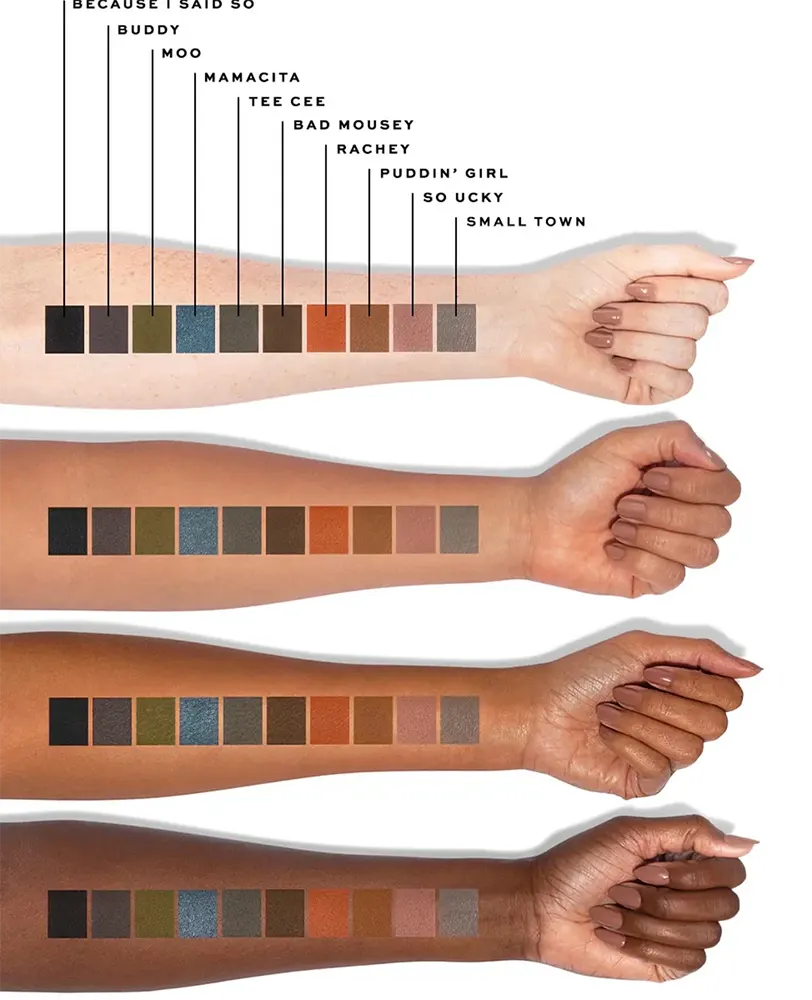 باليت ايشادو جاكلين دير موم، 20 لون