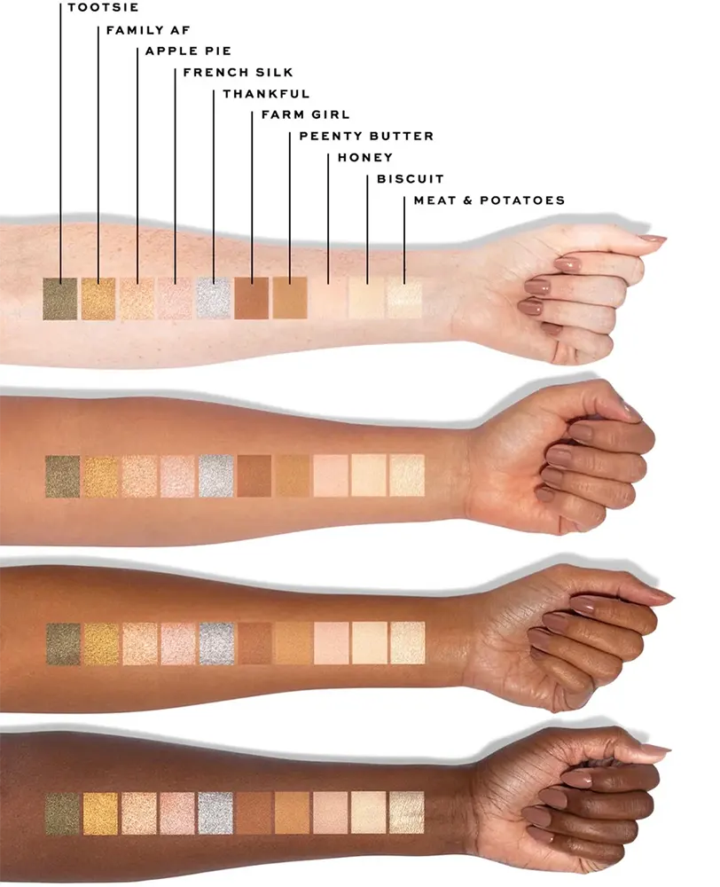 باليت ايشادو جاكلين دير موم، 20 لون