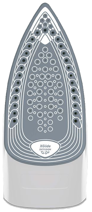 مكواة ملابس بخار تيفال اكسبريس ستيم ، 2400 وات ، 270 ملي ، قاعدة سيراميك ، بنفسجي ، FV2844E2