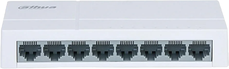 سويتش اثرنت داهوا ، 8 منافذ 10-100 ميجابت في الثانية ، غير مُدار ، DH-PFS3008-8ET-L