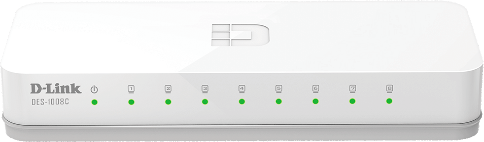 سويتش دي لينك ، 8 منافذ 10-100 ميجابت في الثانية ، DES-1008C