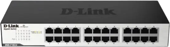 سويتش دي لينك ، 24 منفذ 10-100-1000 ميجابت في الثانية ، غير مُدار، DGS-F1024