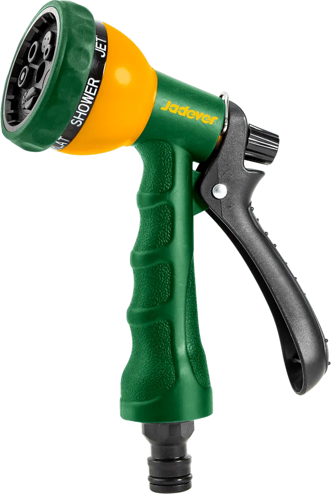Jadever High Pressure trigger nozzle, 7 Modes, Green, Model JDSN1E07