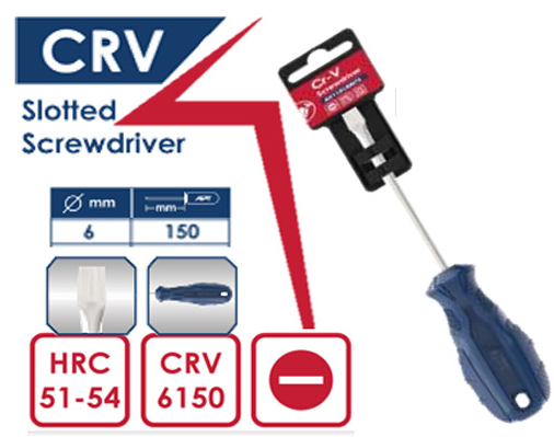 مفك عادة اي بي تي ، 6*150 مم ، ازرق ، AH114130073-6150 (بضمان انسيا)