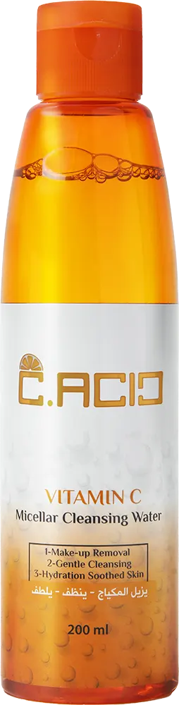 ماء ميسيلار مزيل ميكب سي اسيد بفيتامين سي، 200مل