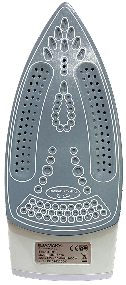 مكواة ملابس بخار من جماكي ، 2400 وات ، سعة خزان 460 ملي ، أحمر ، JMK1026