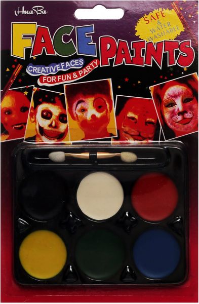 مجموعة ألوان وجه هوابا ، 6 لون، ألوان متعددة