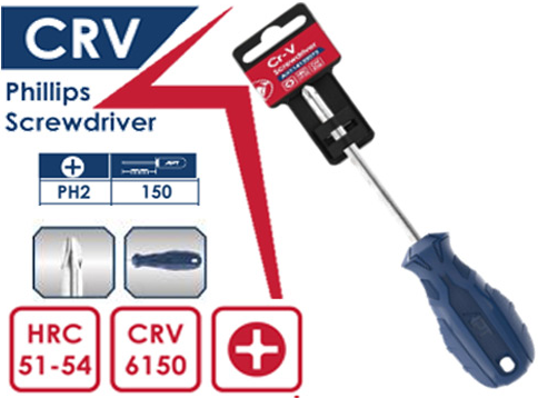 مفك صليبة اي بي تي ،PH2*150 مم ، أزرق ، AH114132073-2150(بضمان انسيا)