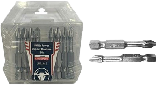 APT 10-Pin Screwdriver Bit Set, One-Way Normally-Cross, 50mm, SL6-PH2 AH2060572216 (With Aansia Warranty)