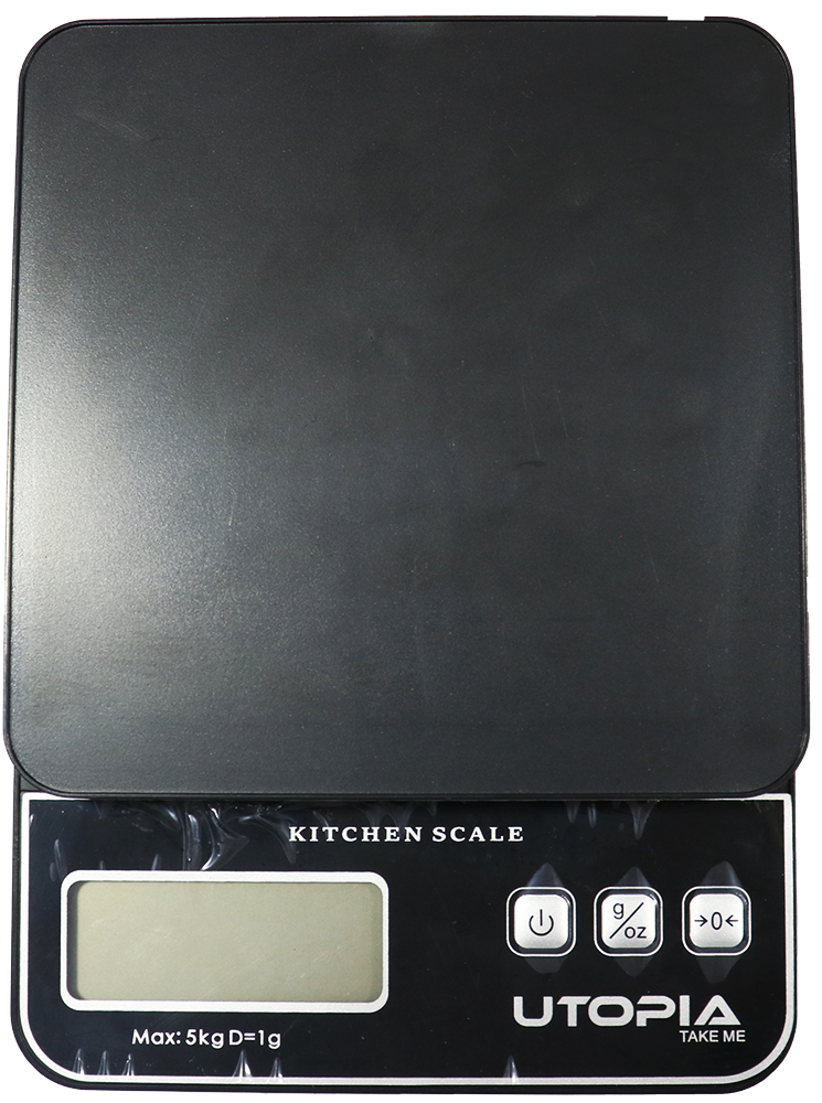 ميزان مطبخ اوتوبيا ، شاشة ديجيتال ، 5 كجم ، أسود ، BLW-B301-KC-48-2461