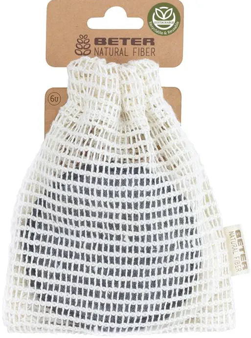 فوطة مزيل المكياج فوط فايبر طبيعي بيتر القابلة لاعادة الاستخدام، 6 قطع