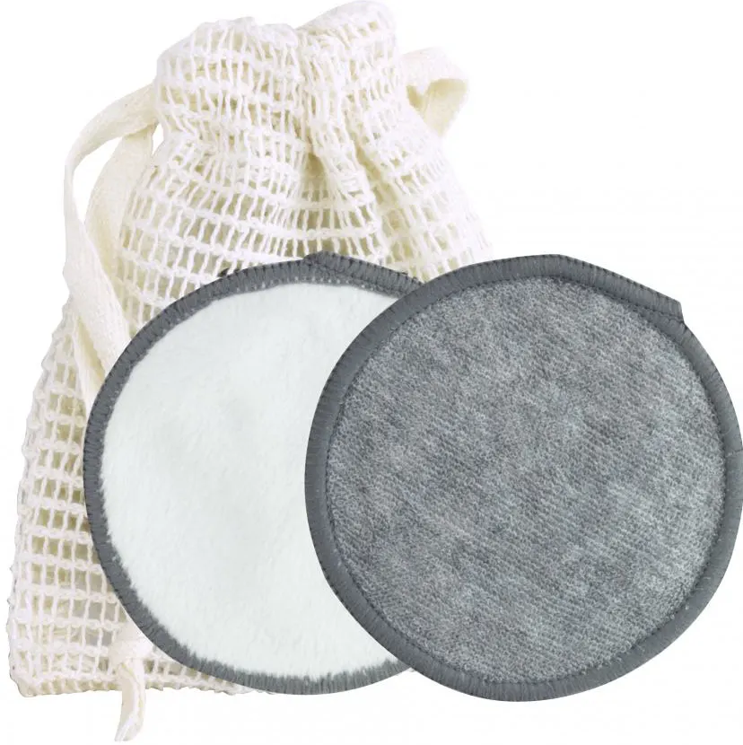فوطة مزيل المكياج فوط فايبر طبيعي بيتر القابلة لاعادة الاستخدام، 6 قطع