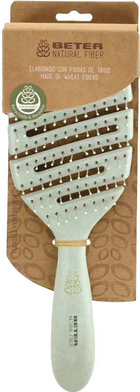 فرشاة مرنة بفتحات تهوية من الفيبر الطبيعي من بيتر