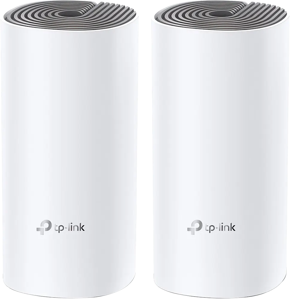 نظام واي فاي منزلي تي بي لينك بتقنية Deco E4 ، من قطعتين ، سرعة تصل إلى 1167 ميجابت في الثانية ، أبيض ، AC1200