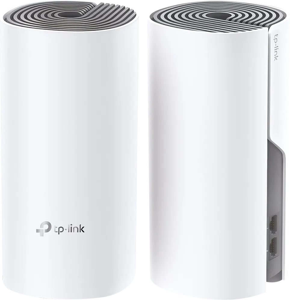 نظام واي فاي منزلي تي بي لينك بتقنية Deco E4 ، من قطعتين ، سرعة تصل إلى 1167 ميجابت في الثانية ، أبيض ، AC1200