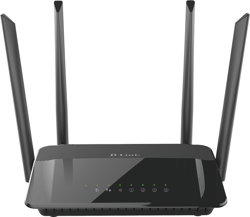 أكسيس بوينت واي فاي AC1200 من دي لينك ، ثنائي النطاق ، 4 أنتنة ، أسود ، DIR-822