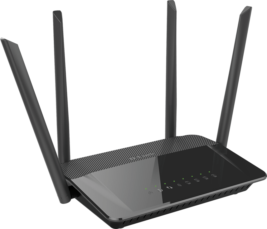 أكسيس بوينت واي فاي AC1200 من دي لينك ، ثنائي النطاق ، 4 أنتنة ، أسود ، DIR-822